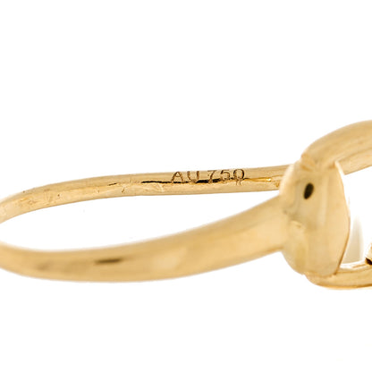 Gucci 18K Yellow Gold Marina Hoop Earrings 5 of 5