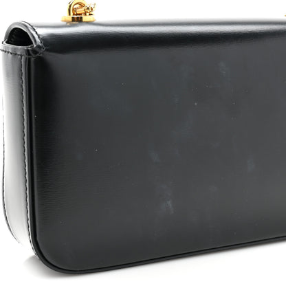 Celine Shiny Calfskin Triomphe Chain Shoulder Bag Black 12 of 12