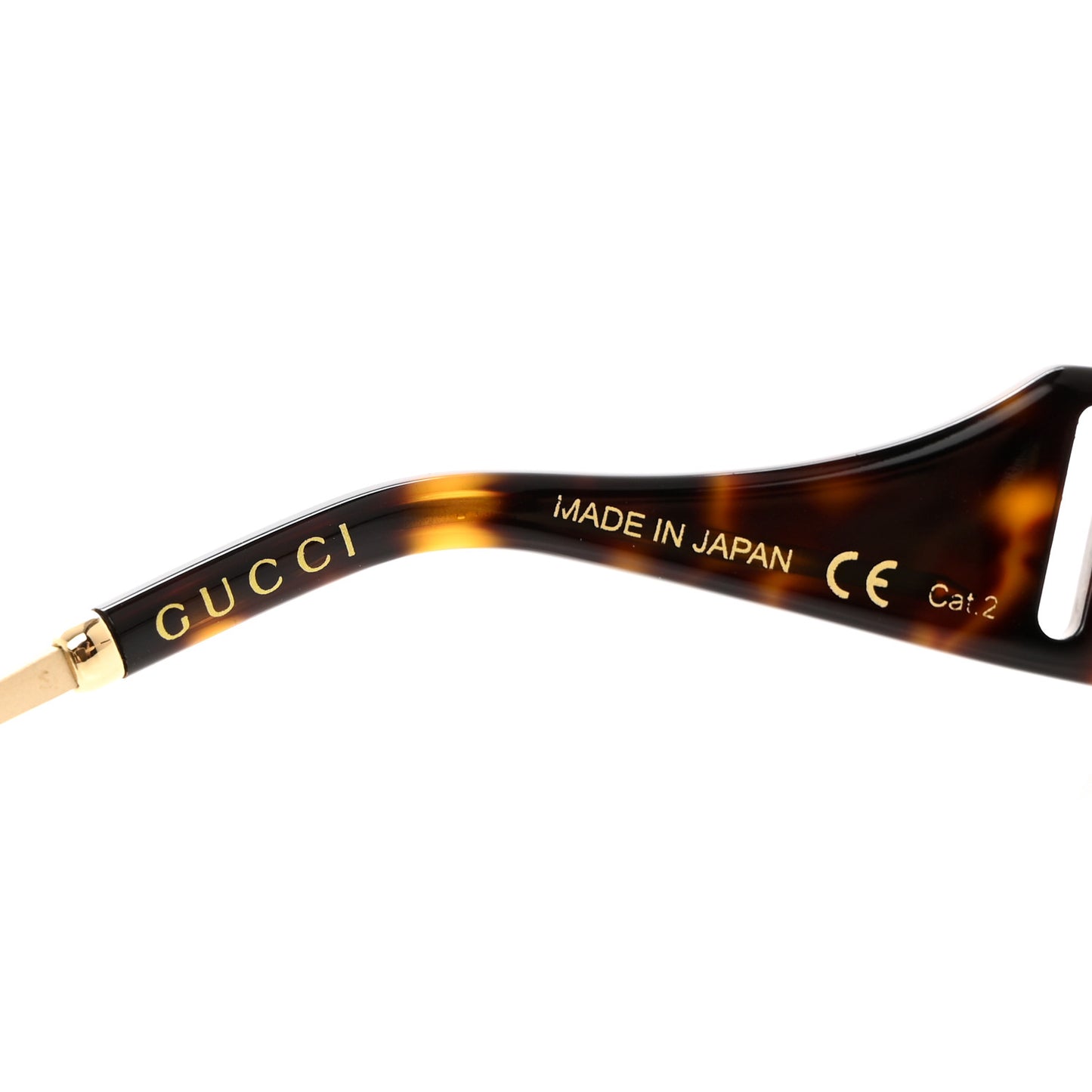 Squared Aviator Sunglasses GG0585S Gold Grey