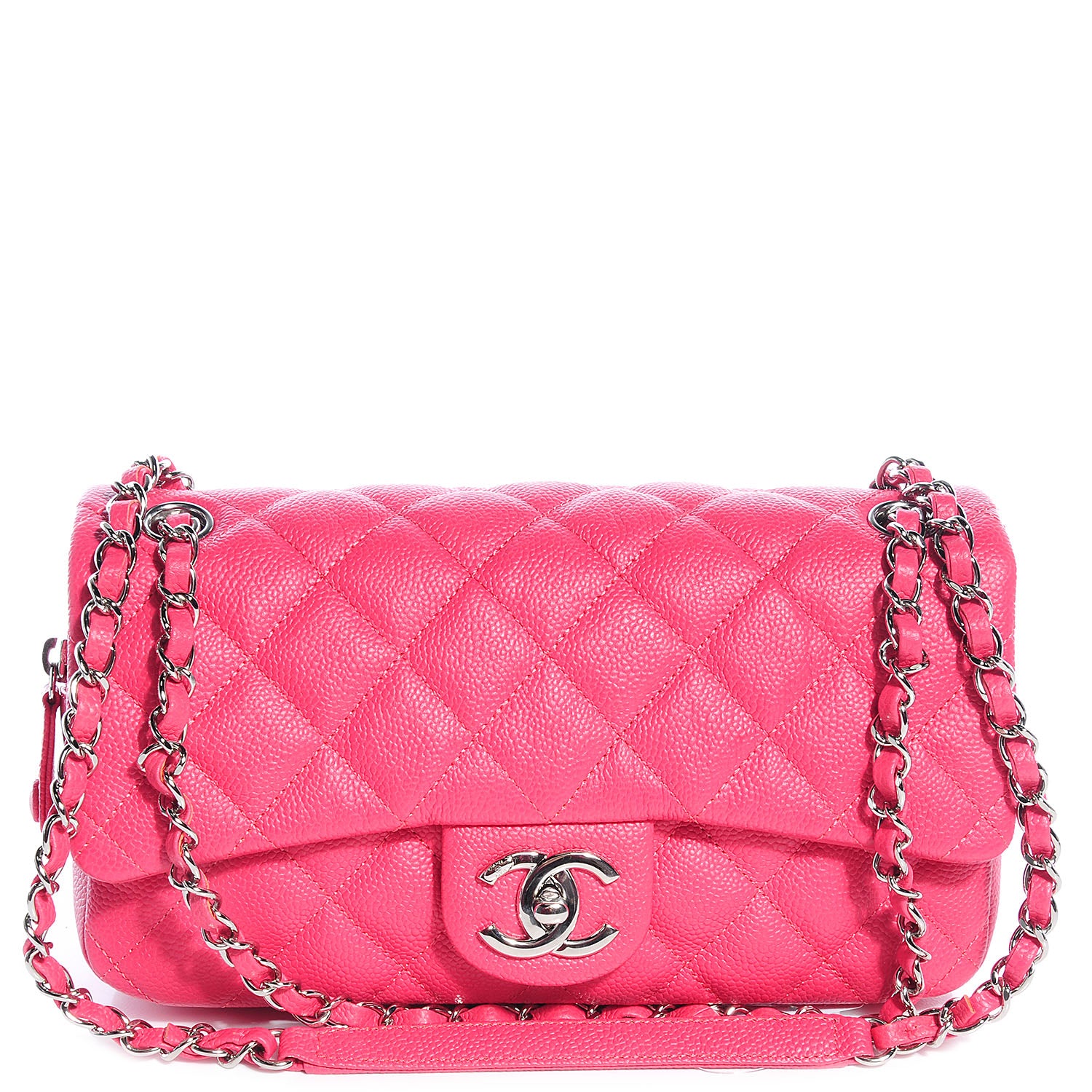 Chanel Caviar Quilted Medium Easy Flap Coral 1 of 9