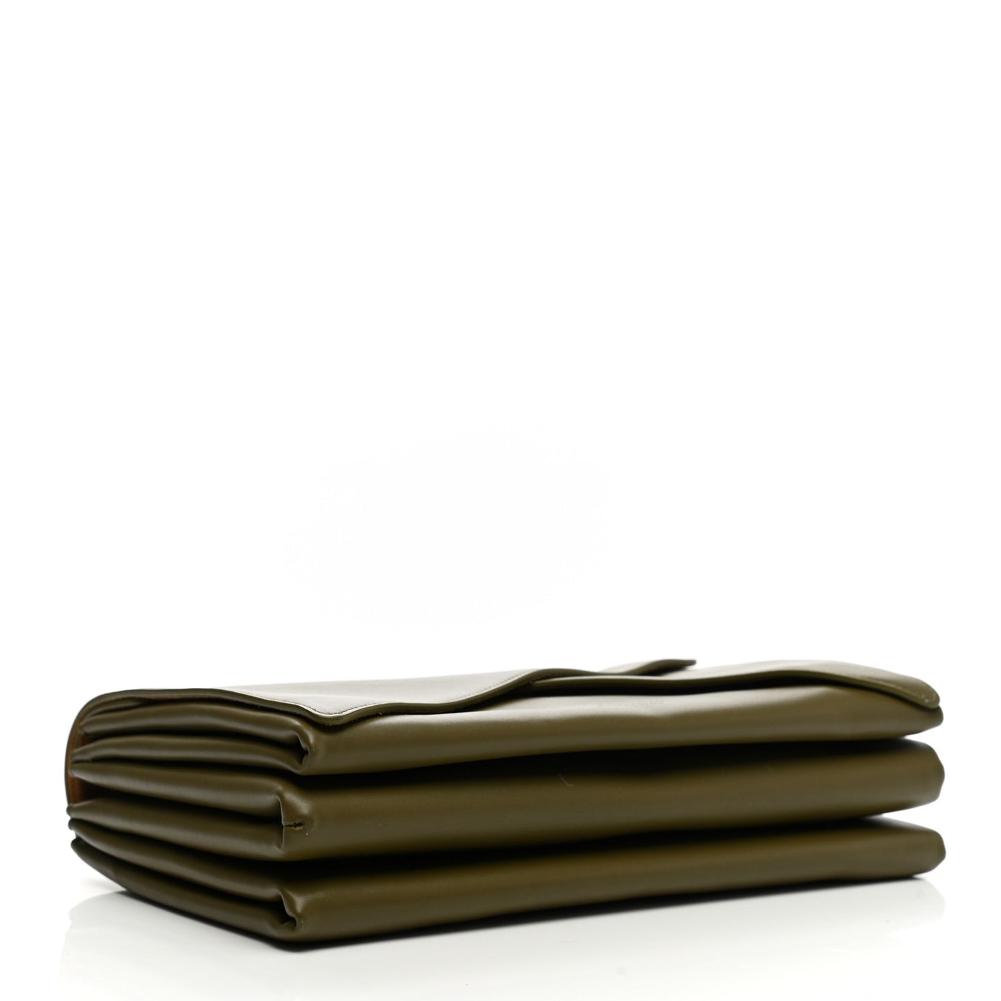 Nappa Piano Crisscross Clutch Mud