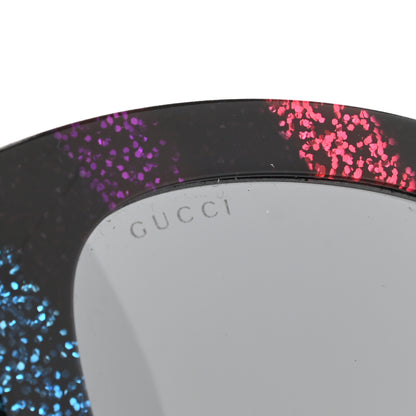 Gucci Acetate Glitter Sunglasses GG0327S Black 7 of 8