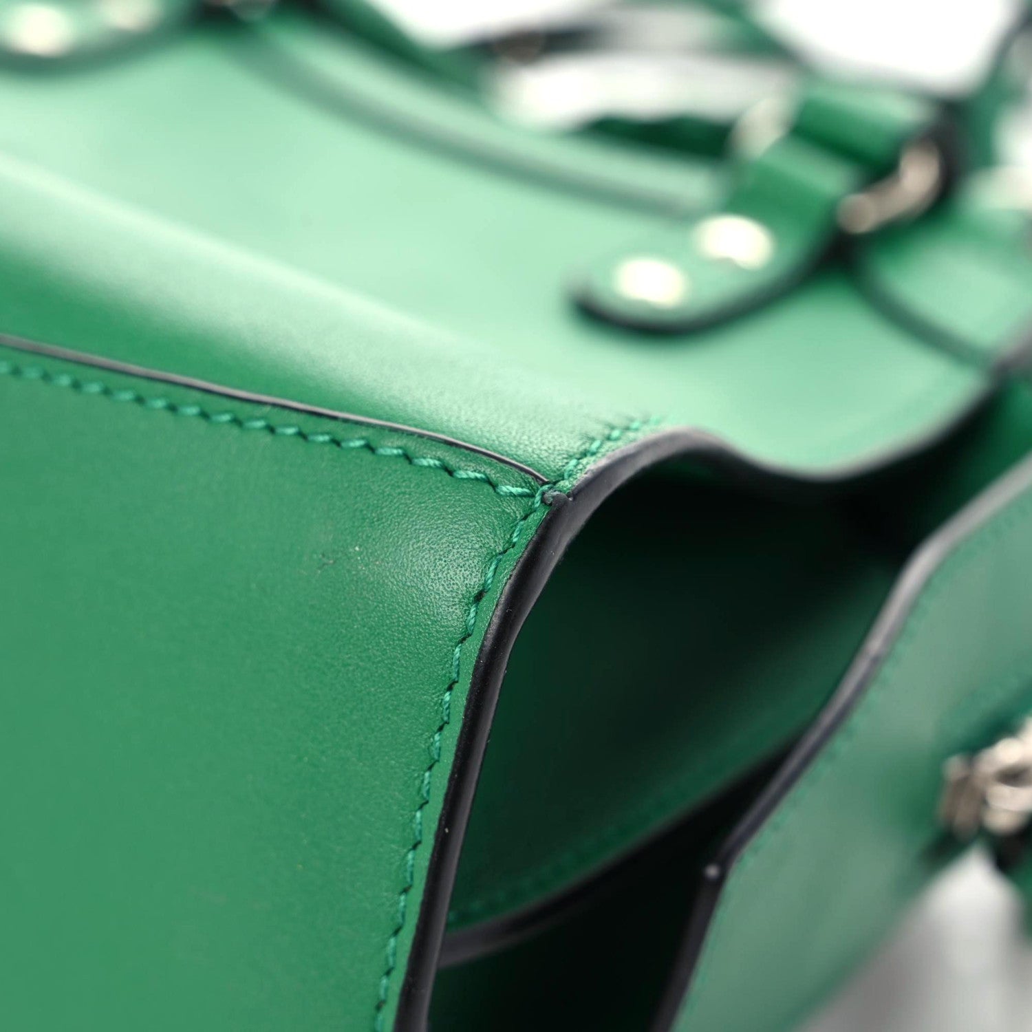 Balenciaga Smooth Calfskin Neo Classic Silver Hardware Mini City Grass Green 8 of 21