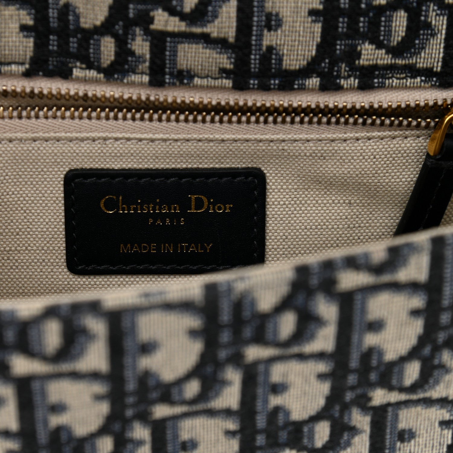 Christian Dior Oblique DiorAddict Flap Bag Navy Blue 5 of 8