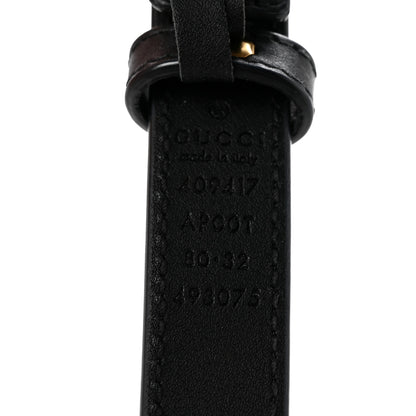 Gucci Calfskin Double G 20mm Belt 80 32 Black 5 of 8