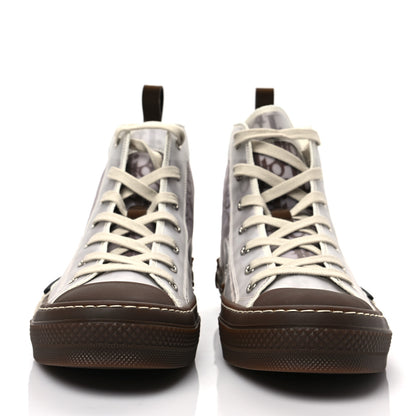 Christian Dior Technical Canvas Oblique Mens B23 High Top Sneakers 42.5 Brown Beige 2 of 6