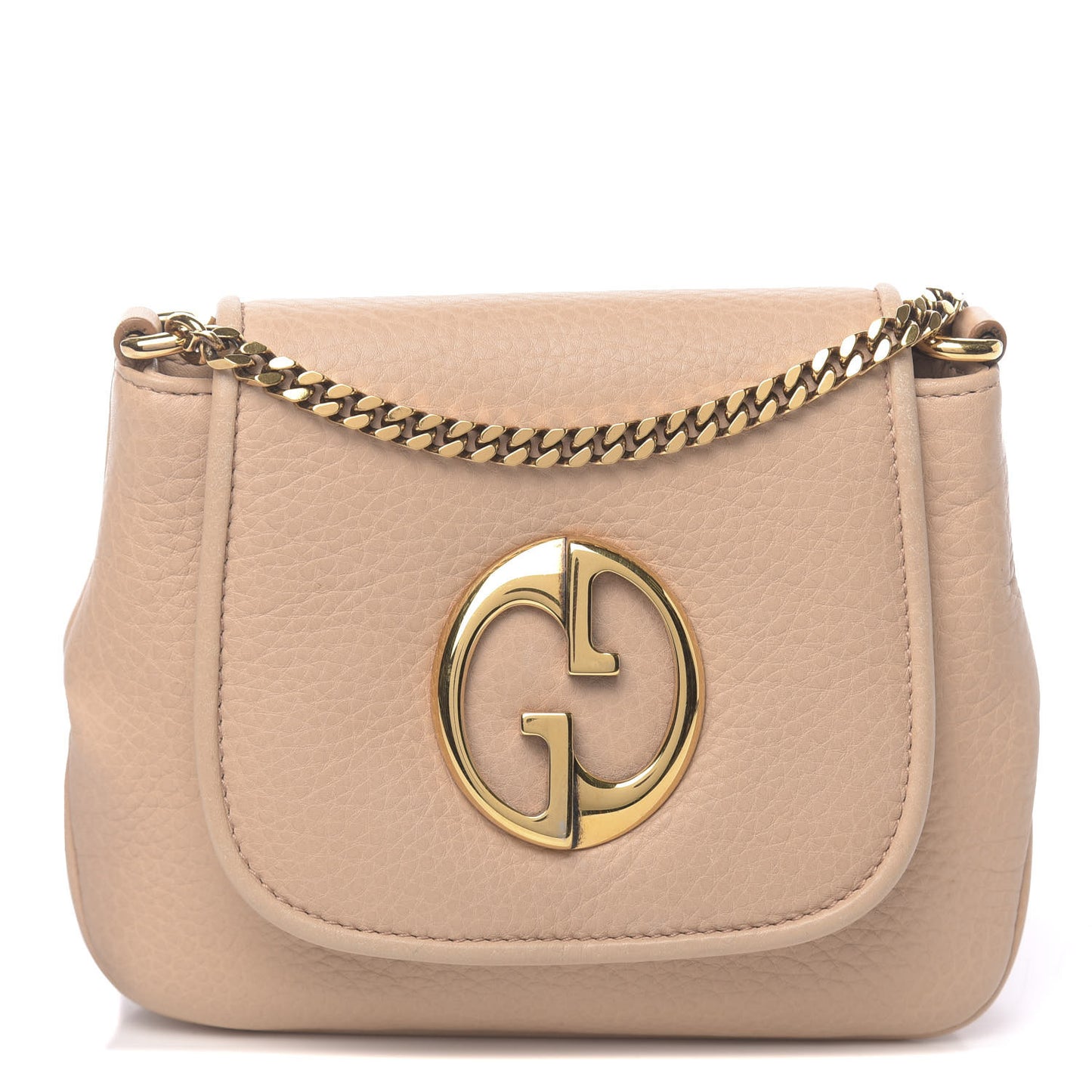 Dollar Calfskin Small 1973 Chain Shoulder Bag Camelia