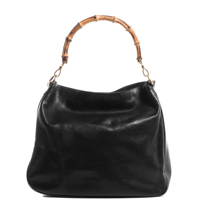 Gucci Leather Large Bamboo Handle Hobo Black 1 of 7