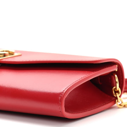 Celine Calfskin C Wallet On Chain Bag Red 9 of 9