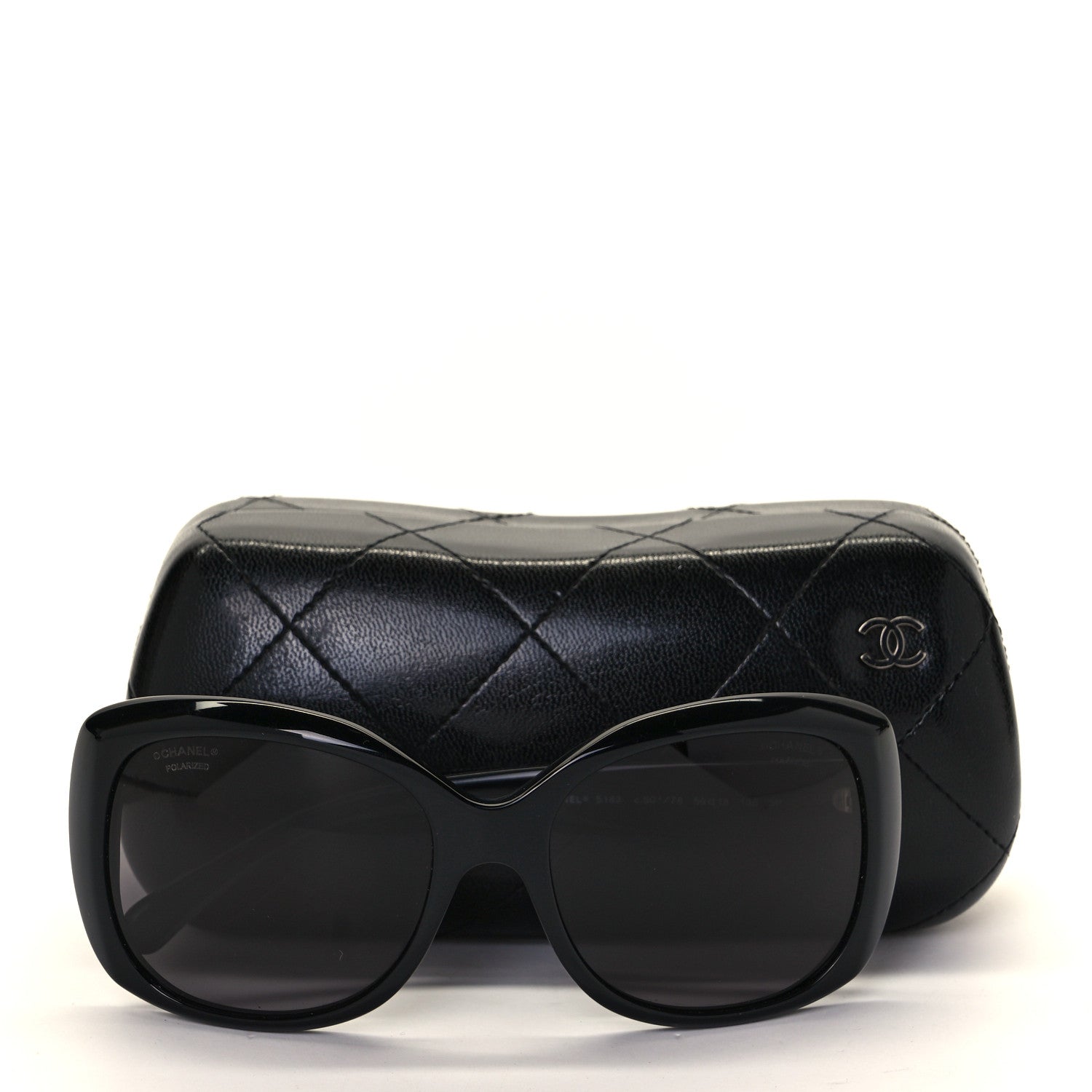 Chanel Acetate Polarized CC Sunglasses 5183 Black 7 of 7