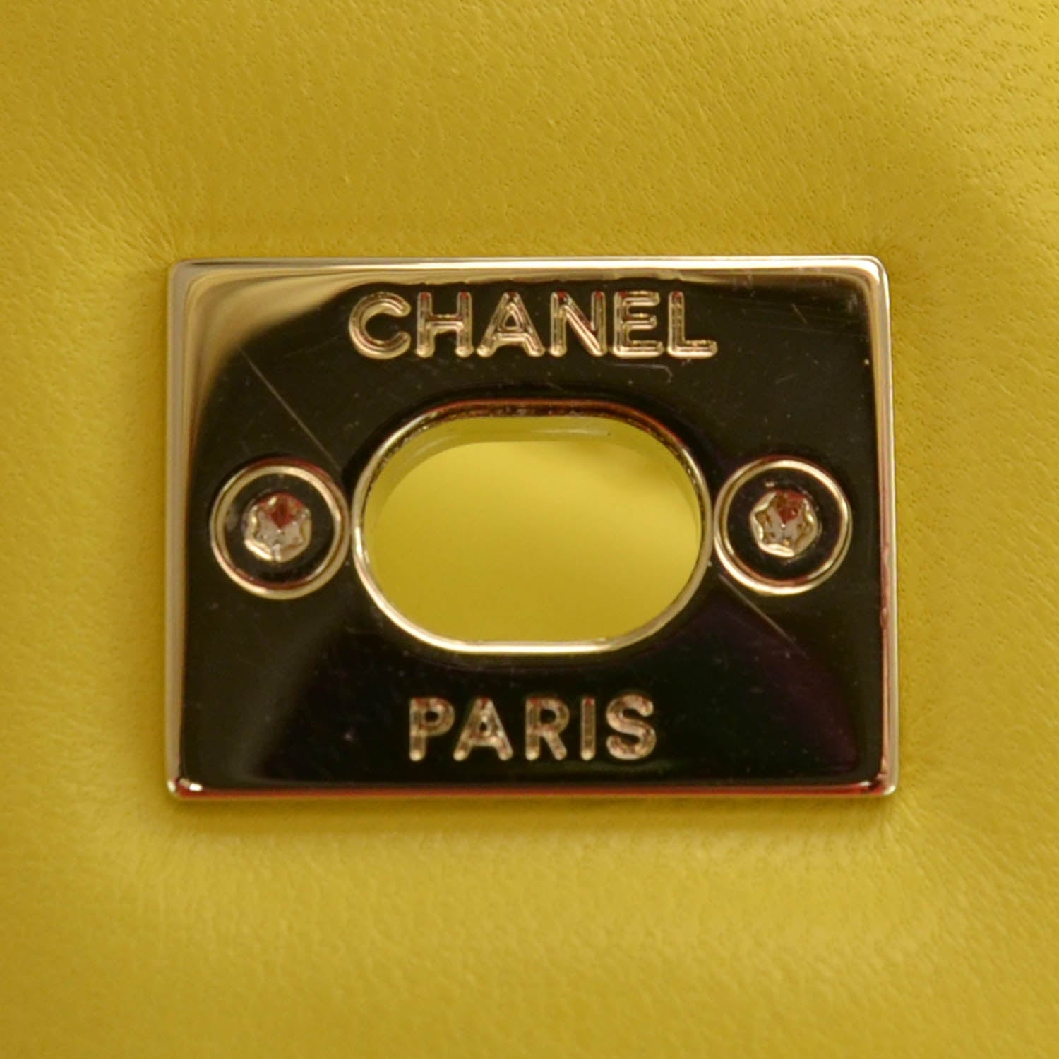 Chanel Lambskin Jumbo Single Flap Yellow 6 of 10