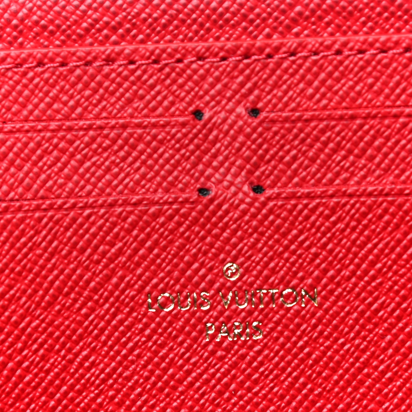 Damier Ebene Clemence Wallet Cherry