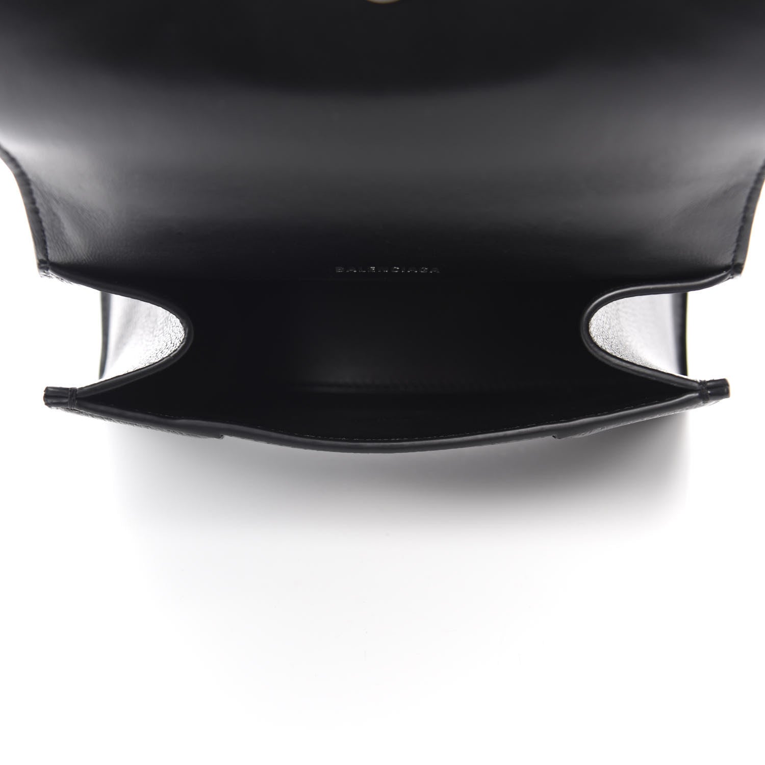 Balenciaga Grained Calfskin Hourglass Top Handle Bag XS Black 5 of 11