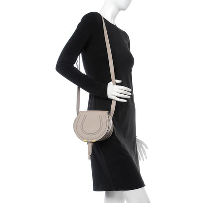 Chloe Calfskin Mini Marcie Round Crossbody Bag Pastel Grey 2 of 14