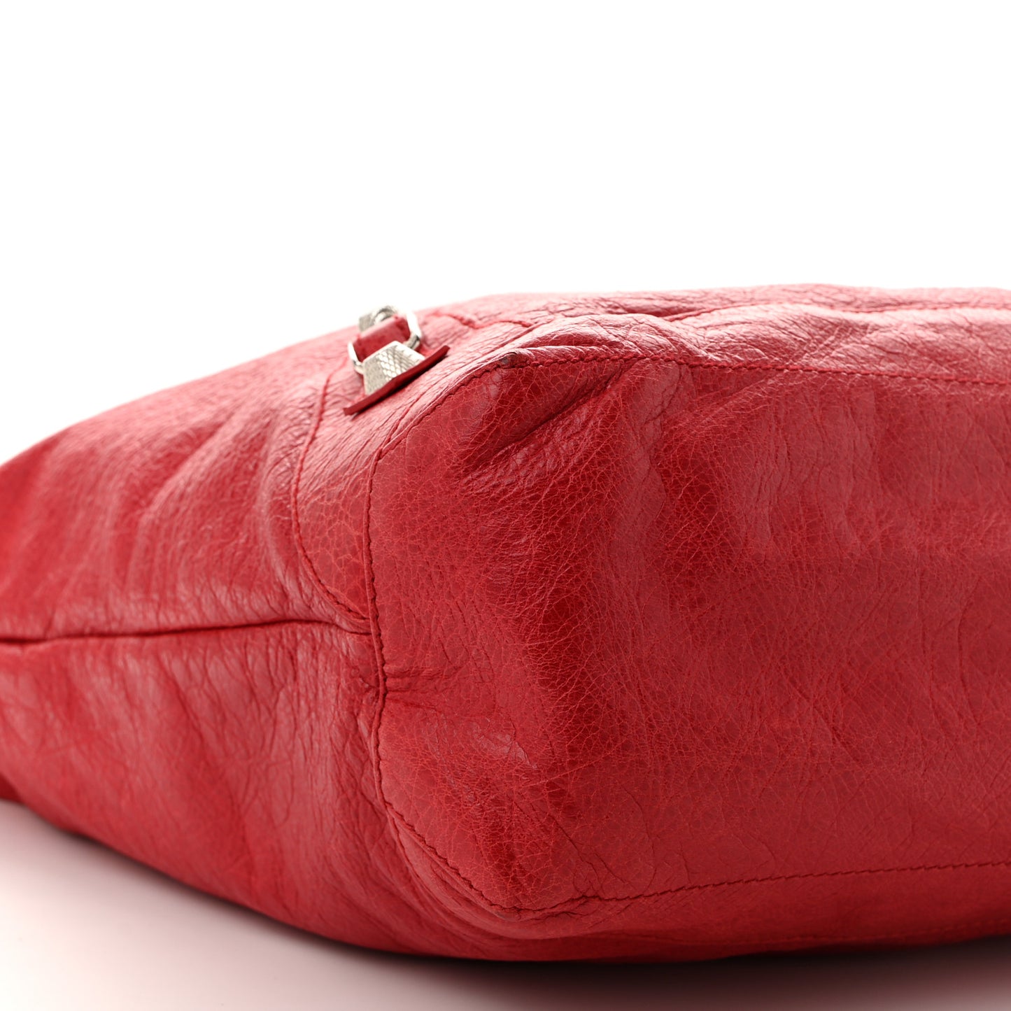 Agneau Giant 12 Silver Hardware Day Hobo Coquelicot