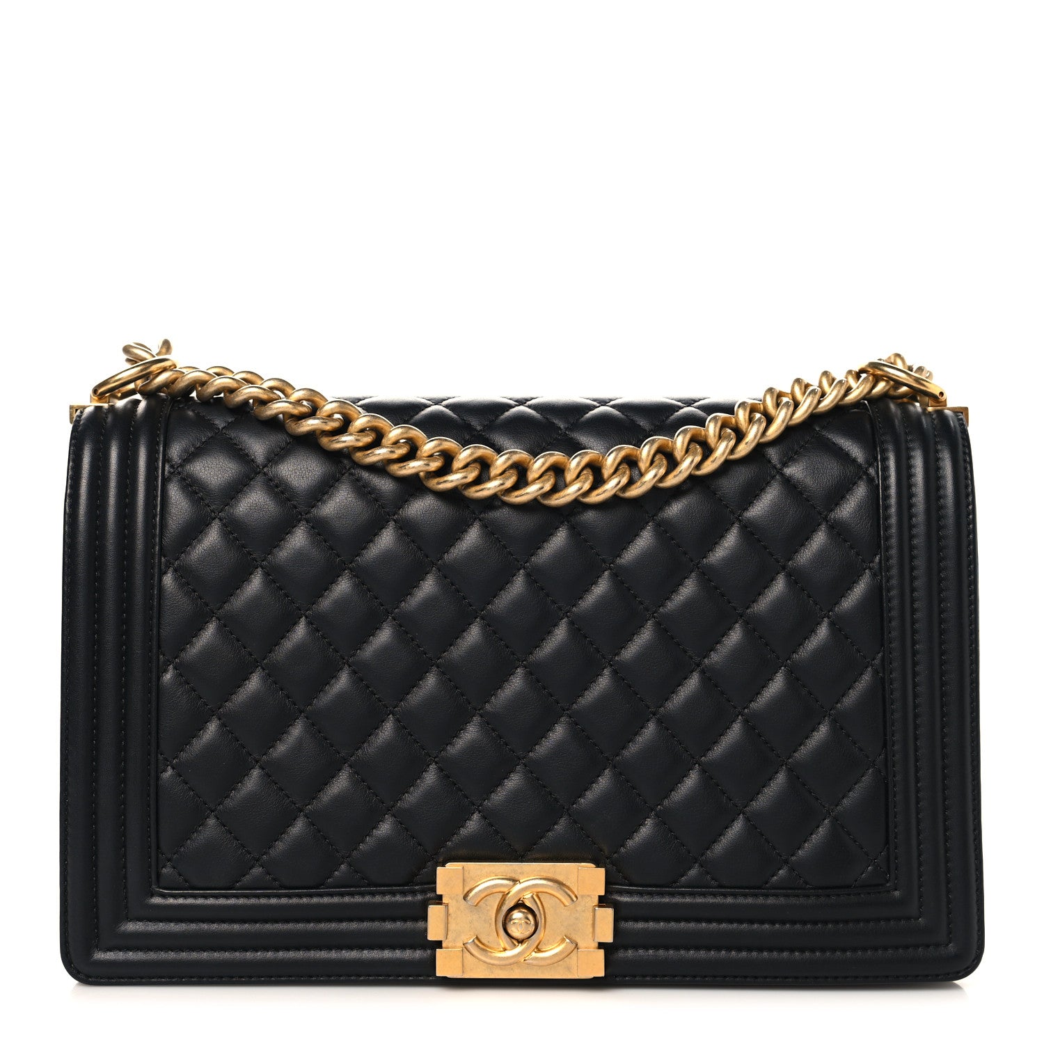 Chanel Lambskin Quilted New Medium Boy Flap Black 1 of 10