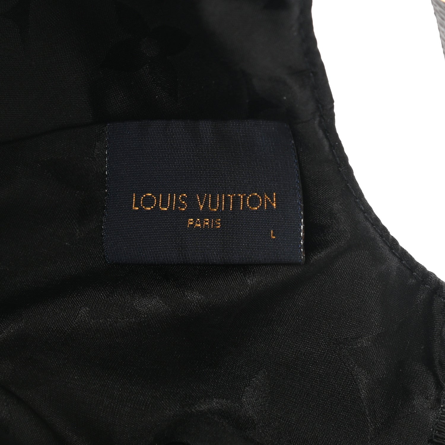 Louis Vuitton Polyester Silk Monogram LV Get Ready Cap L Black 8 of 8