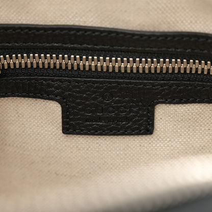 Gucci Piuma Calfskin Jumbo GG Embossed Messenger Bag Black 6 of 12