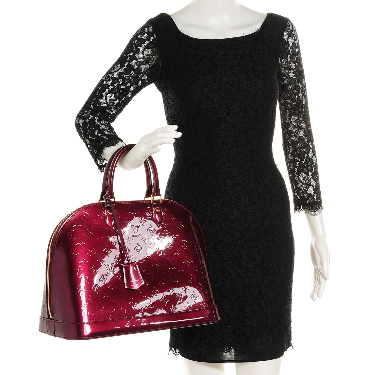 Louis Vuitton Vernis Alma GM Rouge Fauviste 2 of 7