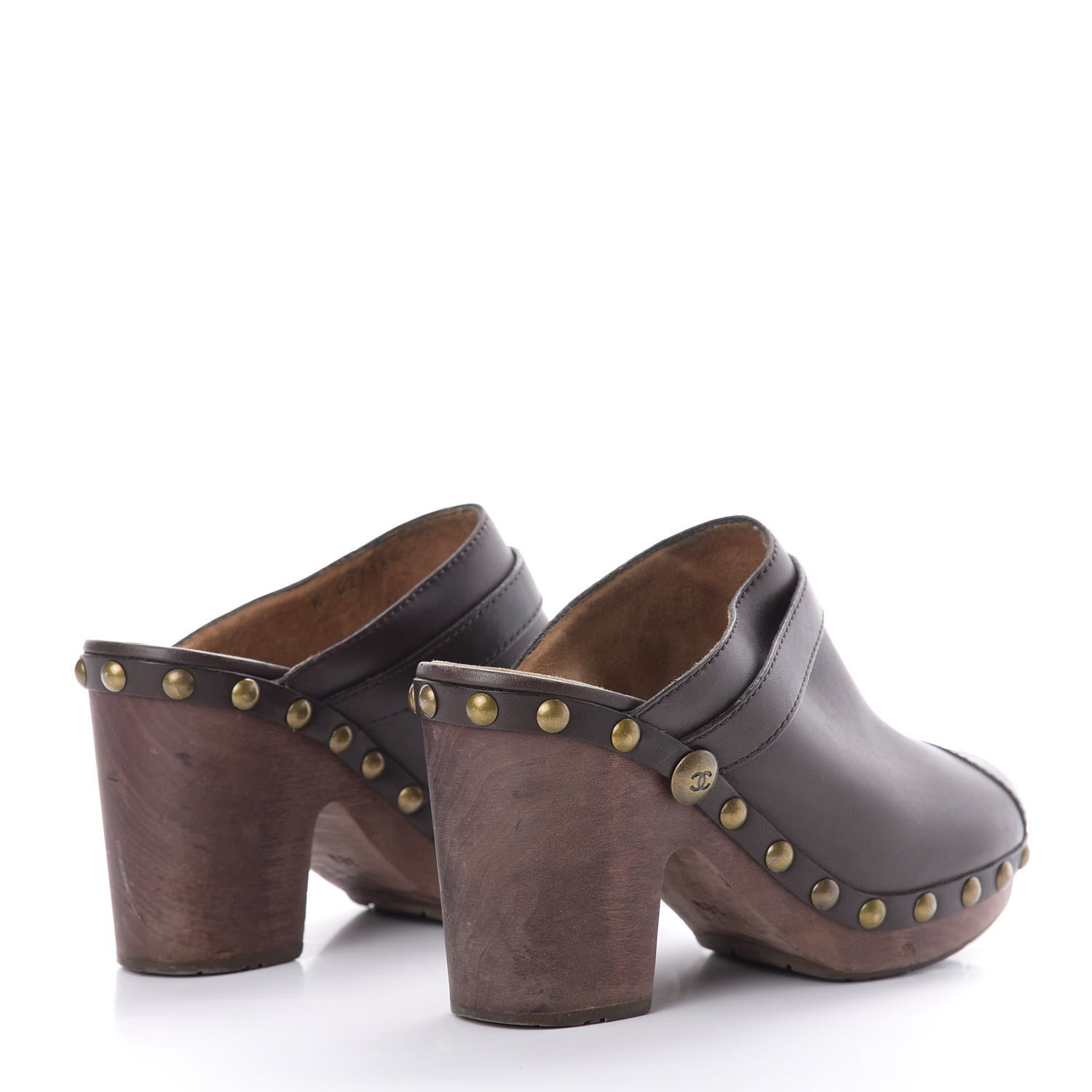 Chanel Calfskin CC Clog 38.5 Brown 4 of 9