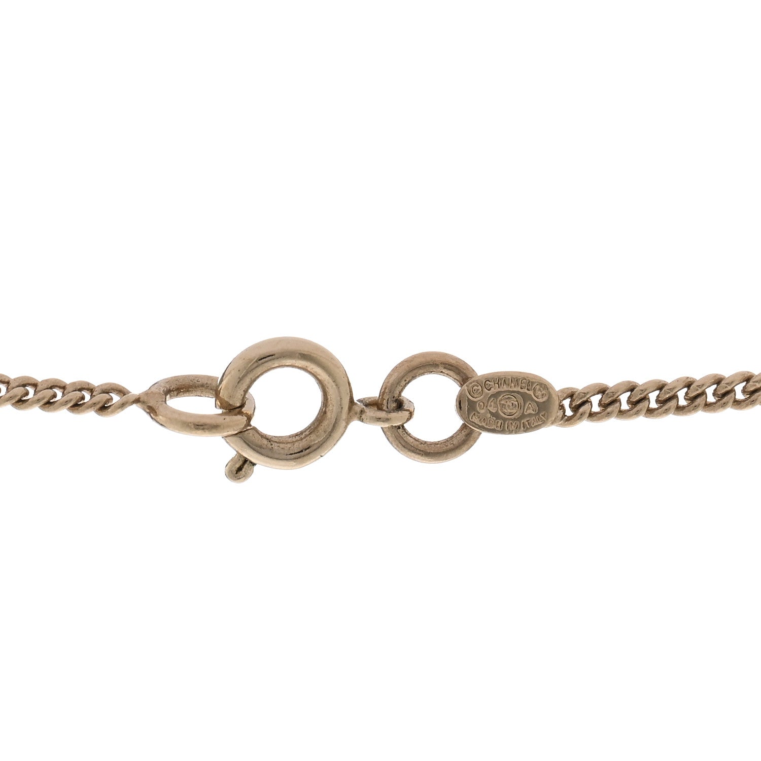 Chanel Translucent Resin Crystal CC Necklace Pink Multicolor 5 of 6
