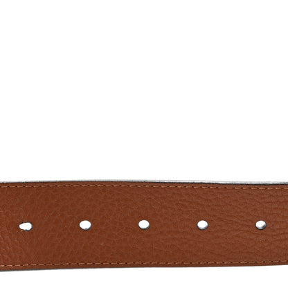 Louis Vuitton Taurillon Calfskin 30mm LV Initiales Reversible Belt 95 38 Brown Dark Brown 6 of 10