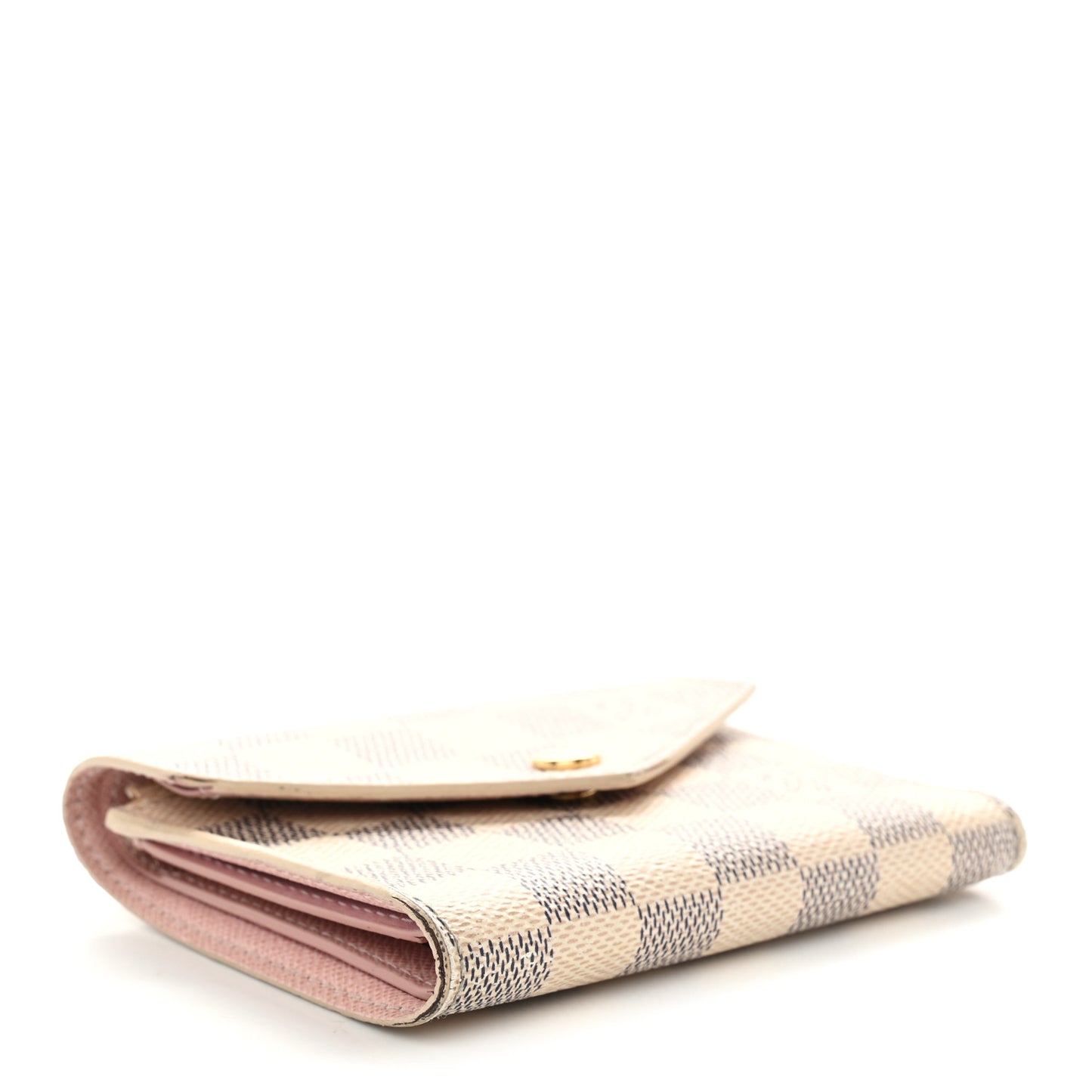 Damier Azur Victorine Wallet Rose Ballerine