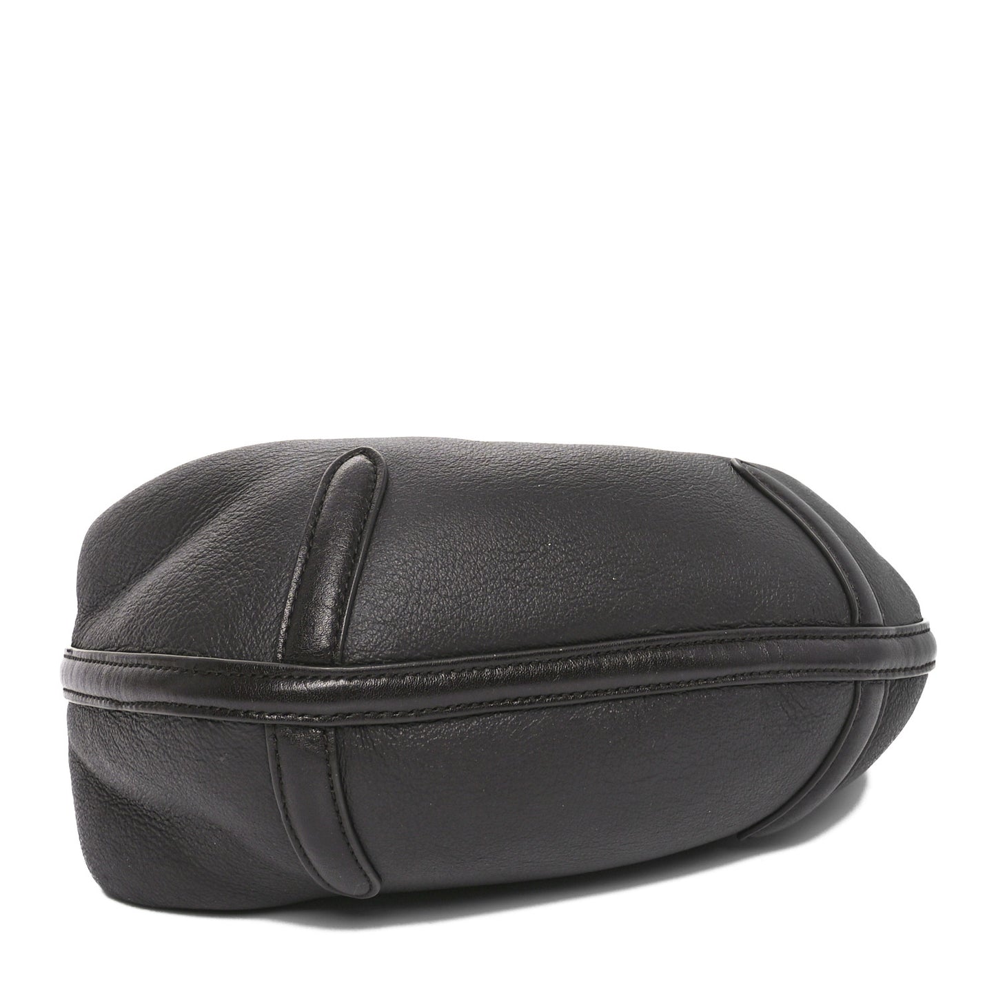 Calfskin Shearling Aviator Mini Jodie Dark Brown Fondant