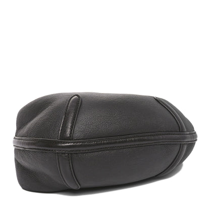 Bottega Veneta Calfskin Shearling Aviator Mini Jodie Dark Brown Fondant 4 of 9