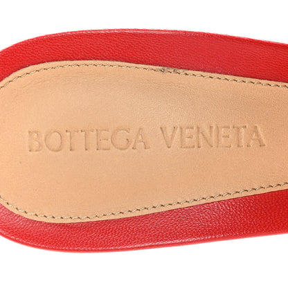 Bottega Veneta Lambskin Stretch Mule Sandals 38 Bright Red 6 of 7