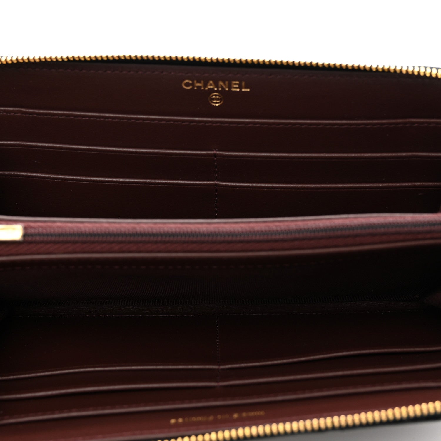 Chanel Caviar Quilted Large Gusset Zip Around Wallet Black 5 of 8