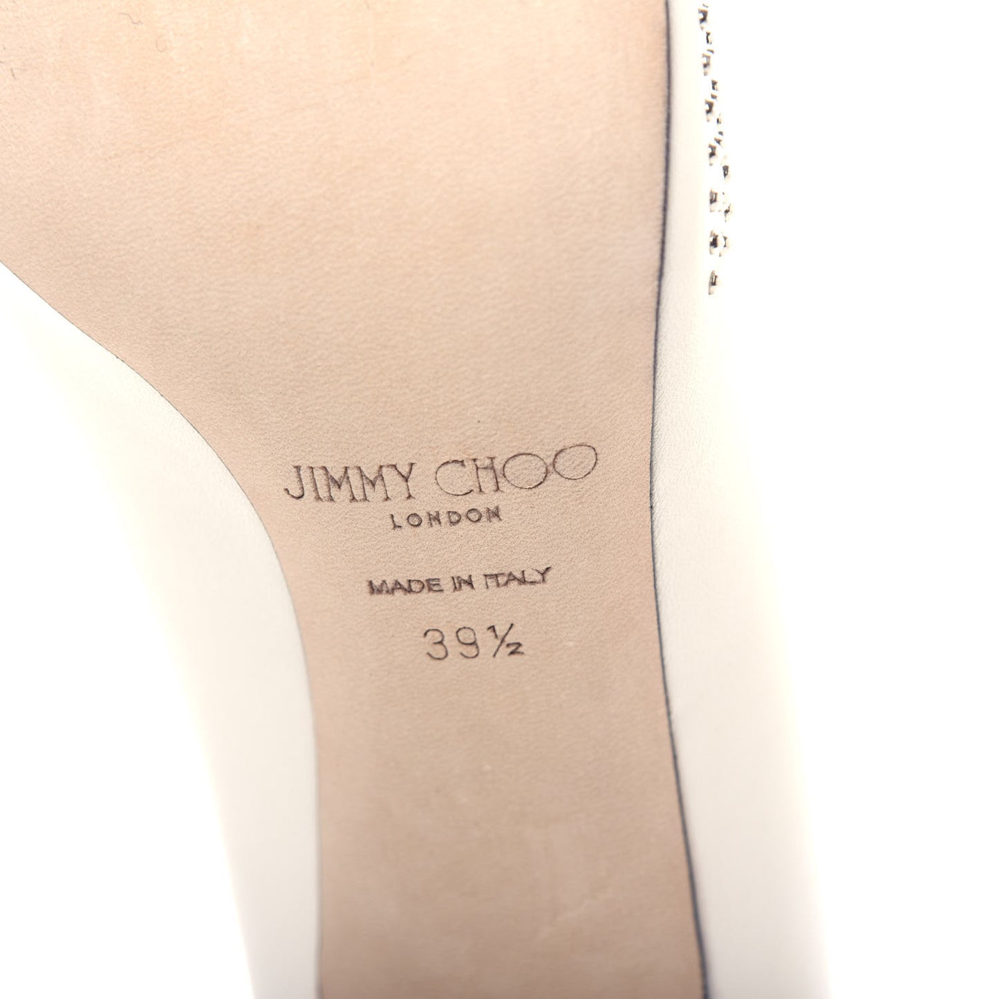 Calfskin Studded Love 85 Pumps 39.5 Latte Silver