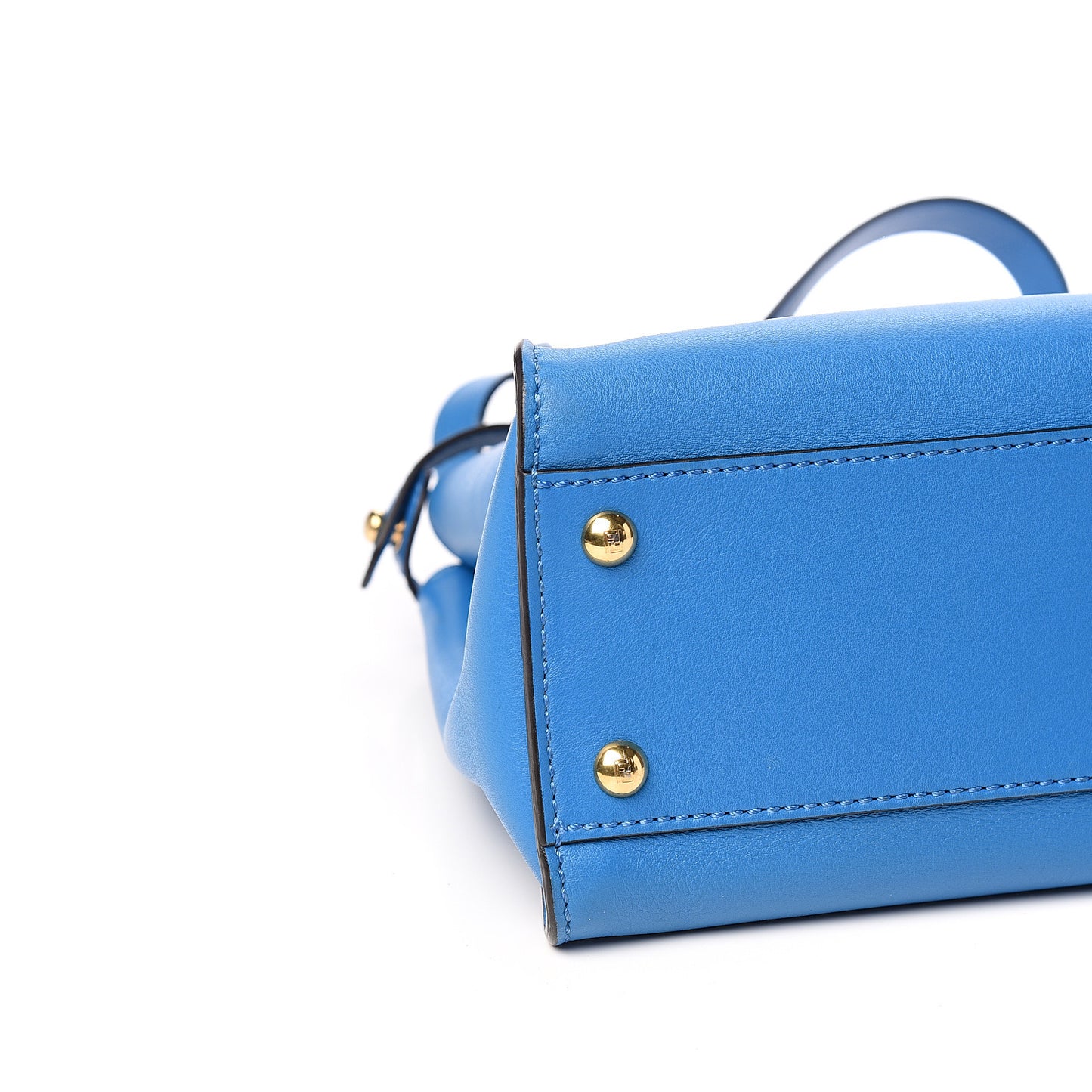 Vitello Seta Medium Peekaboo Iconic Satchel Blue Royal