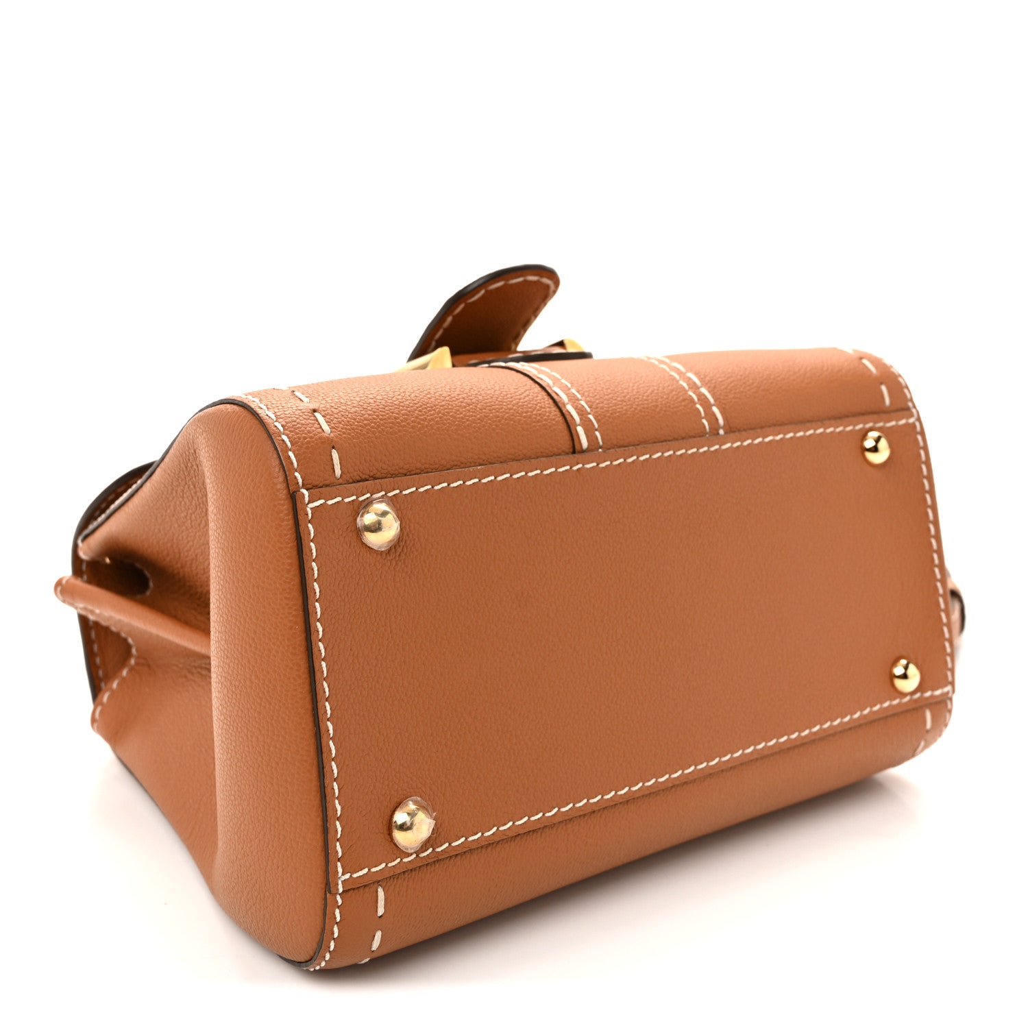 Delvaux Grained Rodeo Calfskin Surpique Mini Brillant Satchel Vegetal Ivory 5 of 11