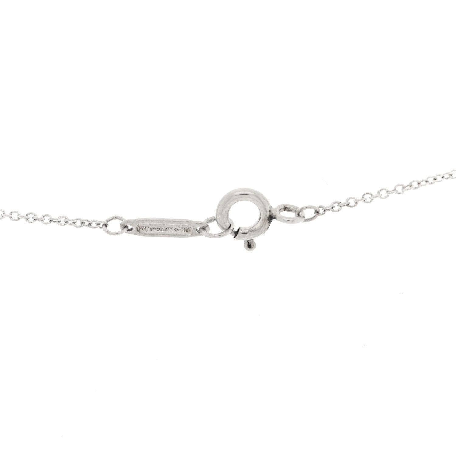 Tiffany Sterling Silver Rock Crystal Quartz Heart Necklace 4 of 4