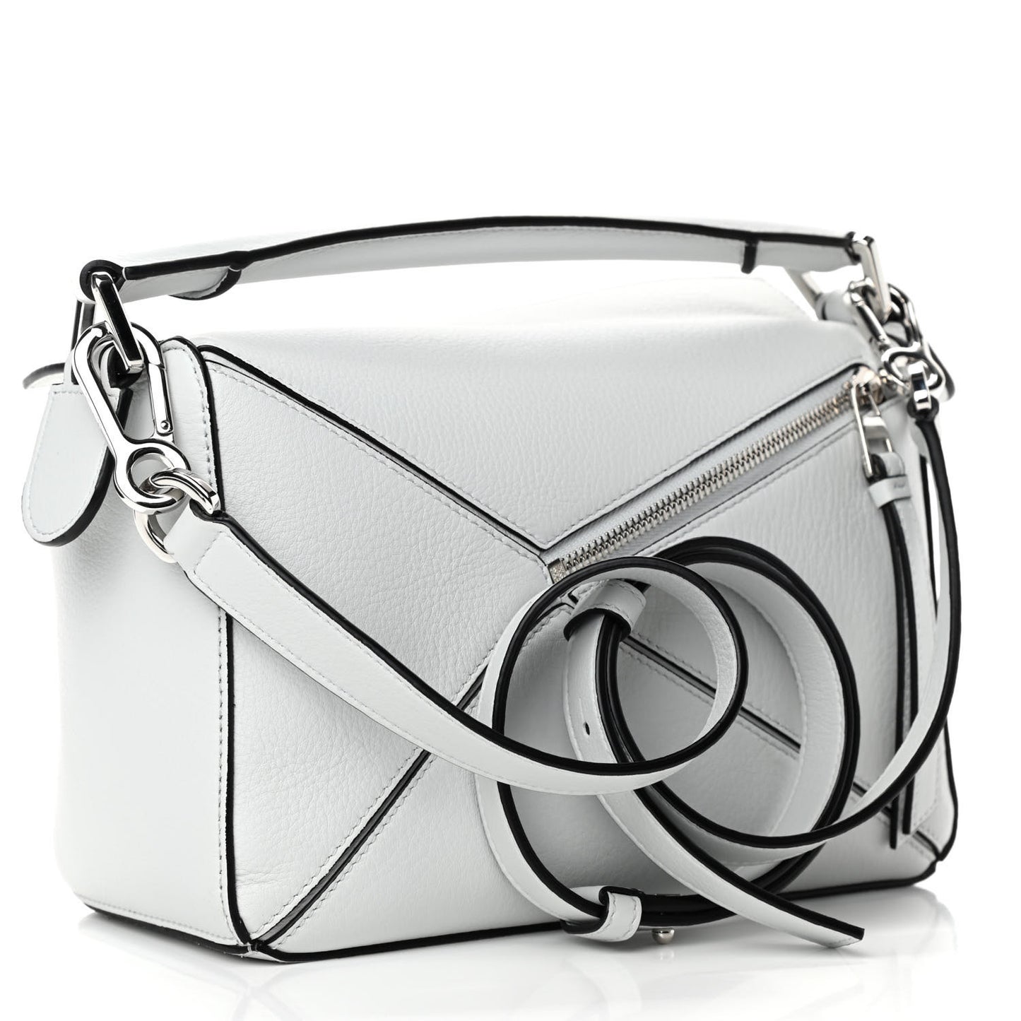 Calfskin Small Puzzle Bag Kaolin