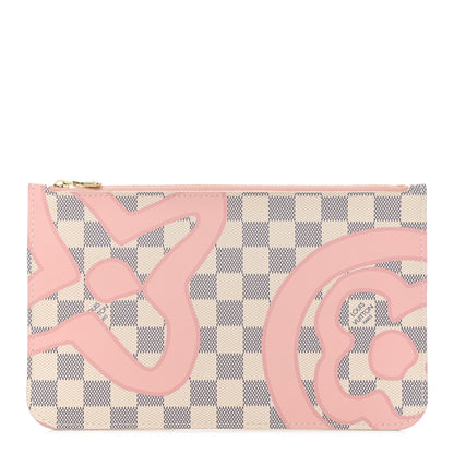 Louis Vuitton Damier Azur Tahitienne Neverfull MM GM Pochette 1 of 6