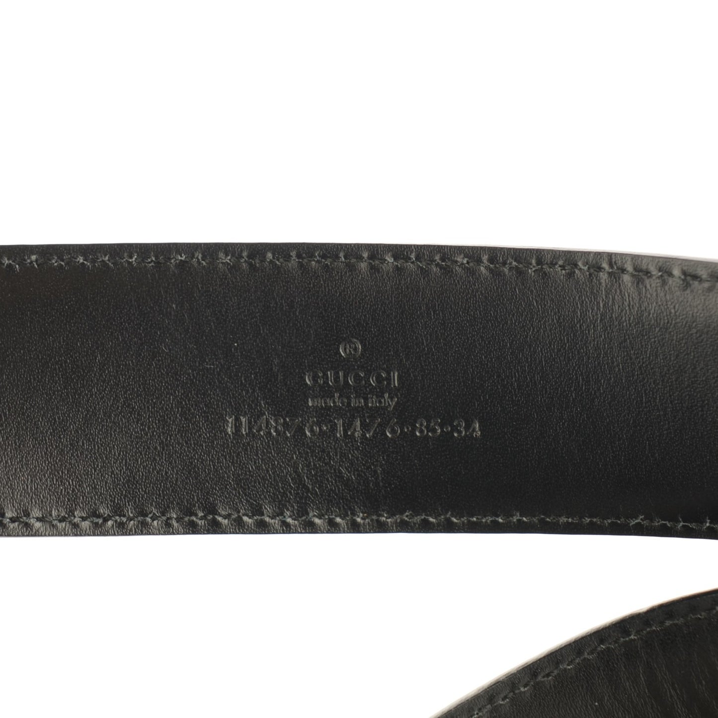 Guccissima Interlocking G Belt Black 85 34