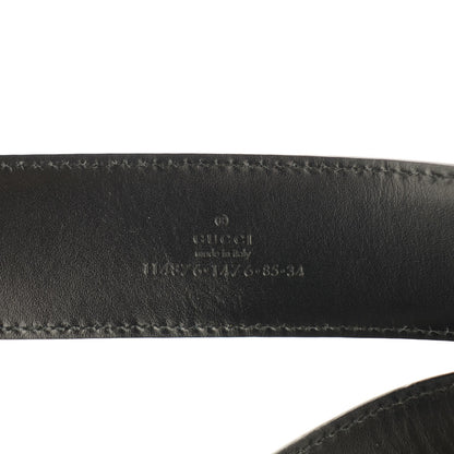 Gucci Guccissima Interlocking G Belt Black 85 34 4 of 6