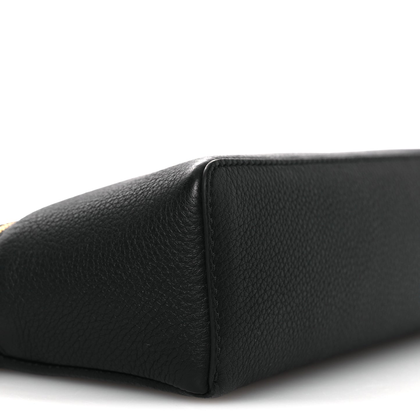 Grained Calfskin L19 Extra Pocket Pouch Black