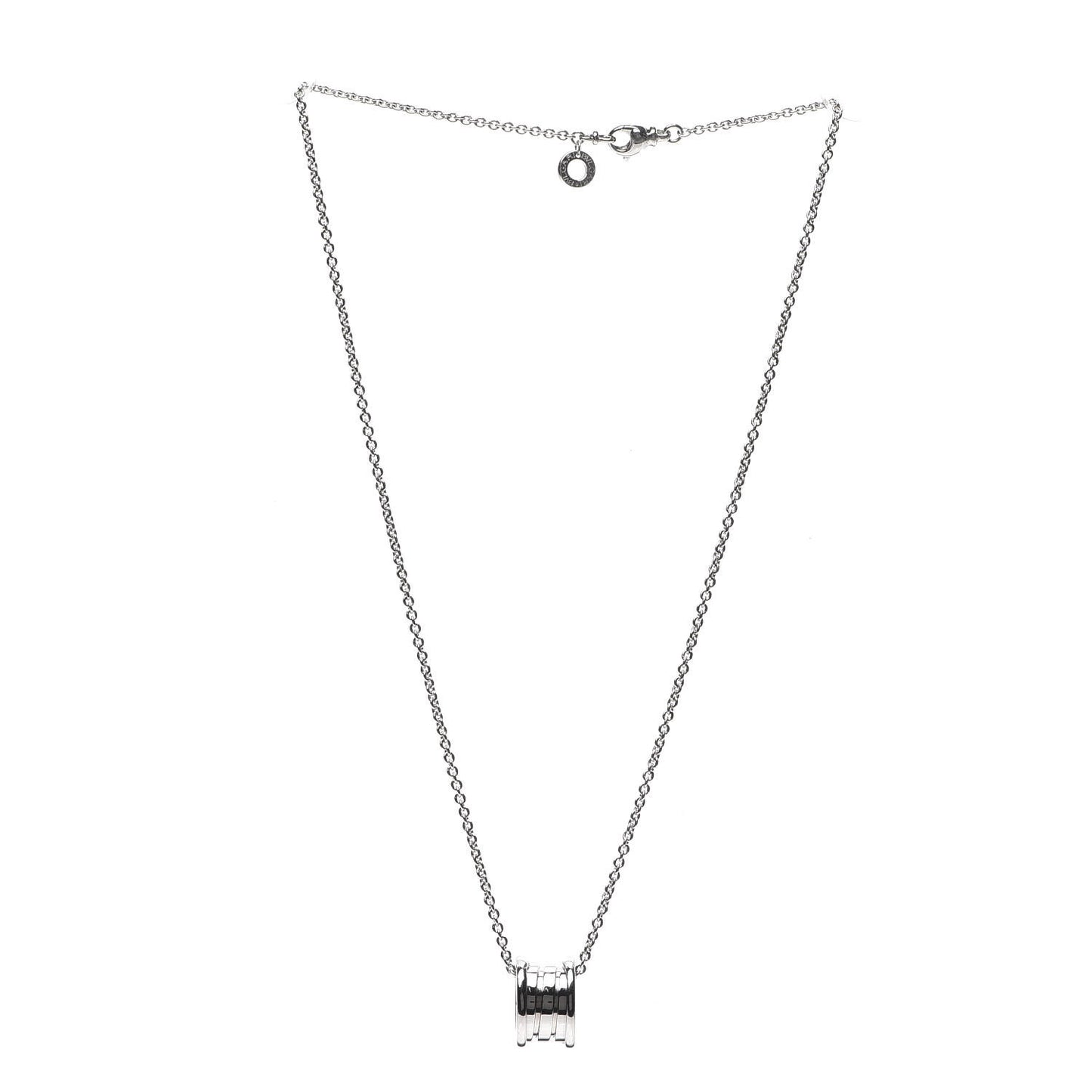 18K White Gold B.Zero1 Pendant Necklace