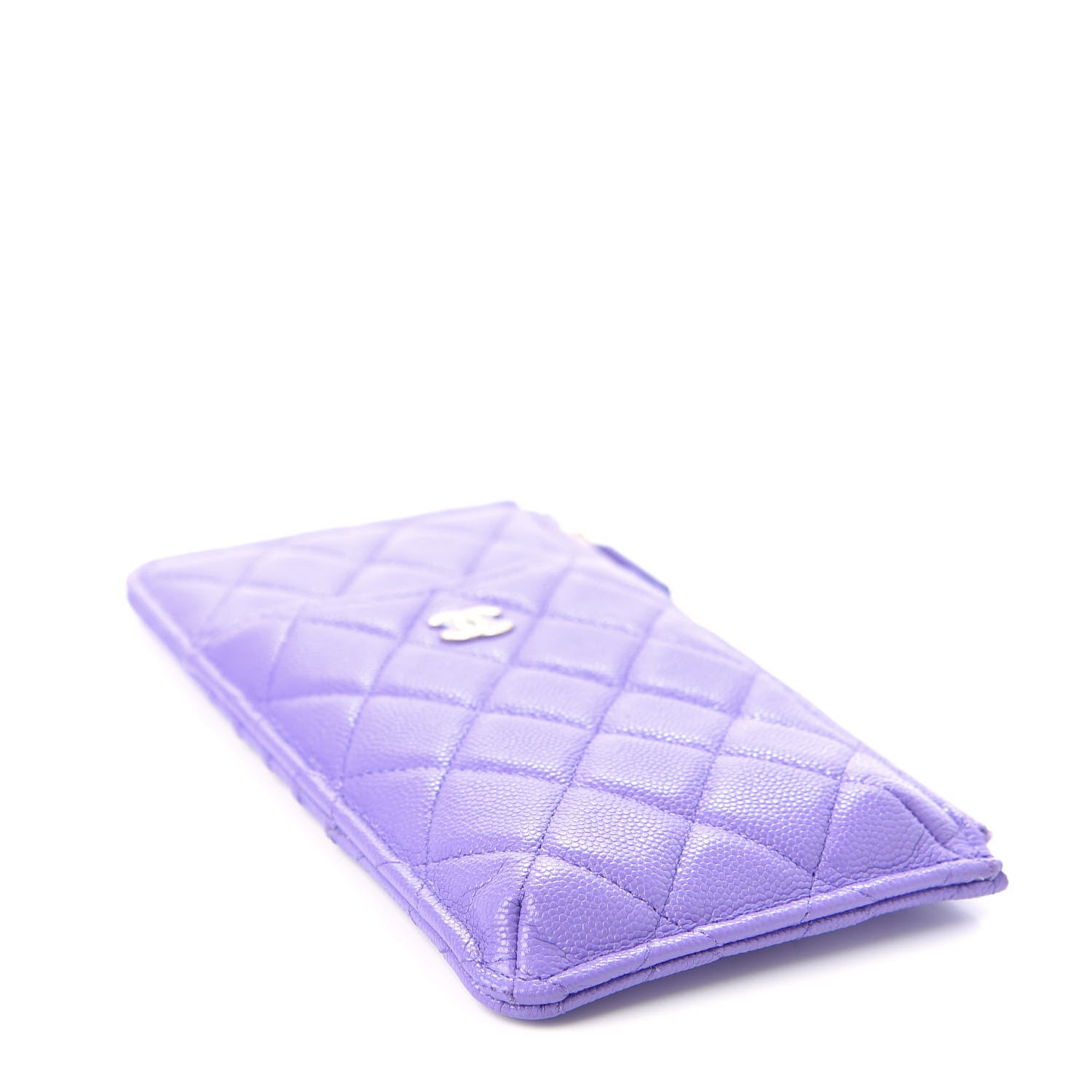 Chanel Caviar Quilted Classic iPhone Pouch Purple 4 of 8