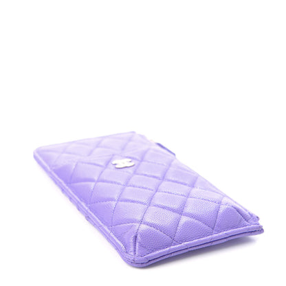 Chanel Caviar Quilted Classic iPhone Pouch Purple 4 of 8