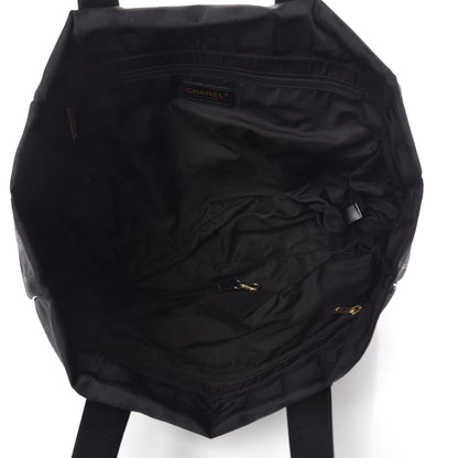 Chanel Nylon Large Travel Tote Black 7 of 9