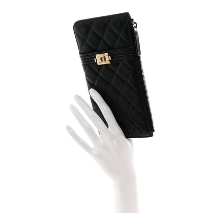 Chanel Caviar Quilted Boy iPhone Pouch Black 2 of 8