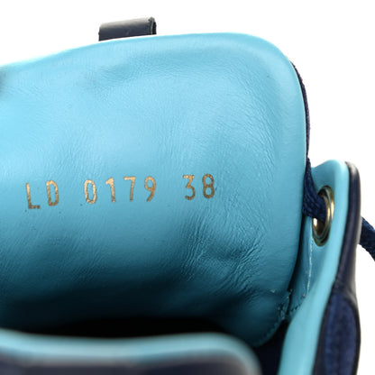Louis Vuitton Suede Run Away Sneakers 38 Blue 9 of 9