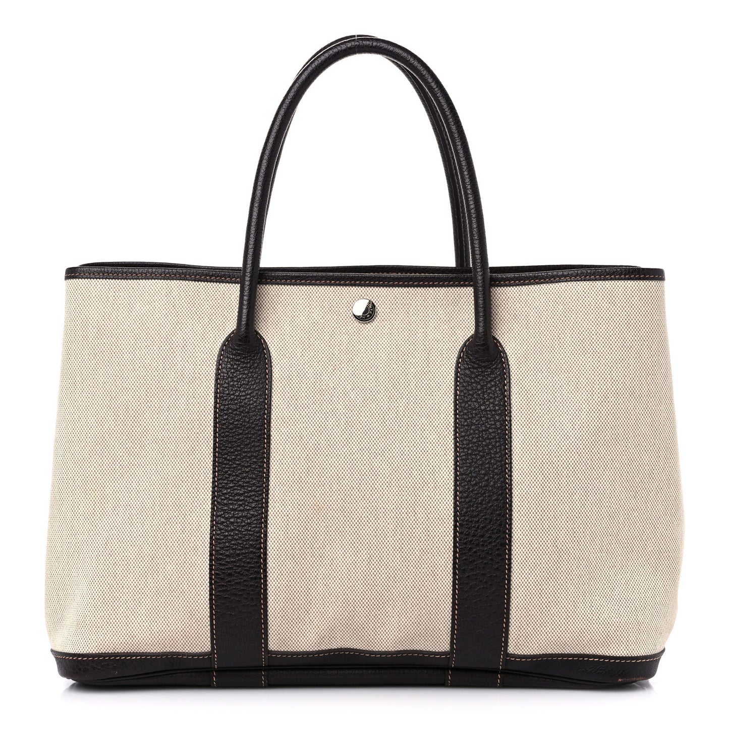 Buffle Skipper Toile Garden Party 36 MM Tote Marron Fonce
