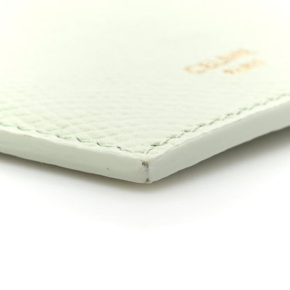 Celine Grained Calfskin Zipped Card Holder Vert D'eau 11 of 13