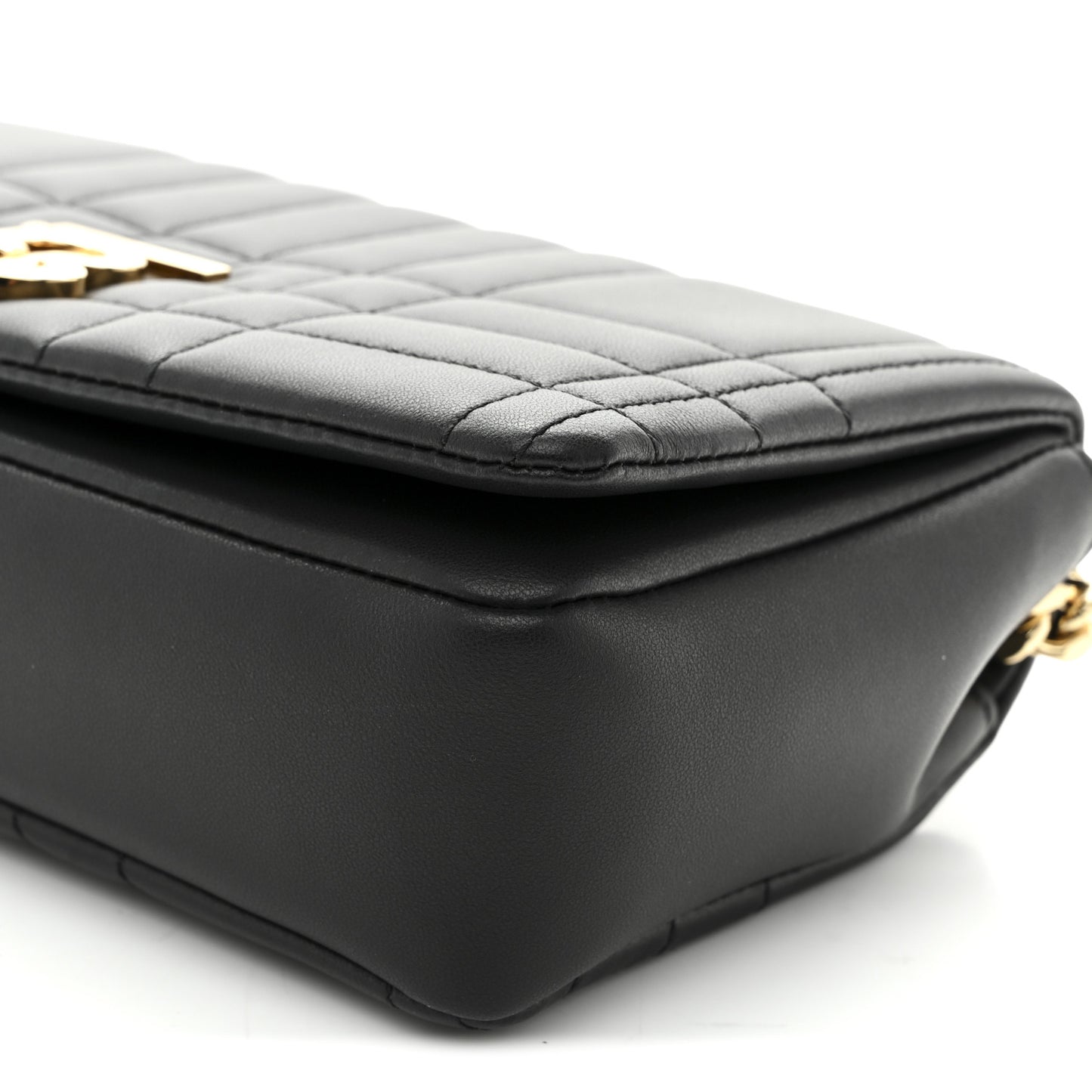 Lambskin Quilted Small Lola Bag Black