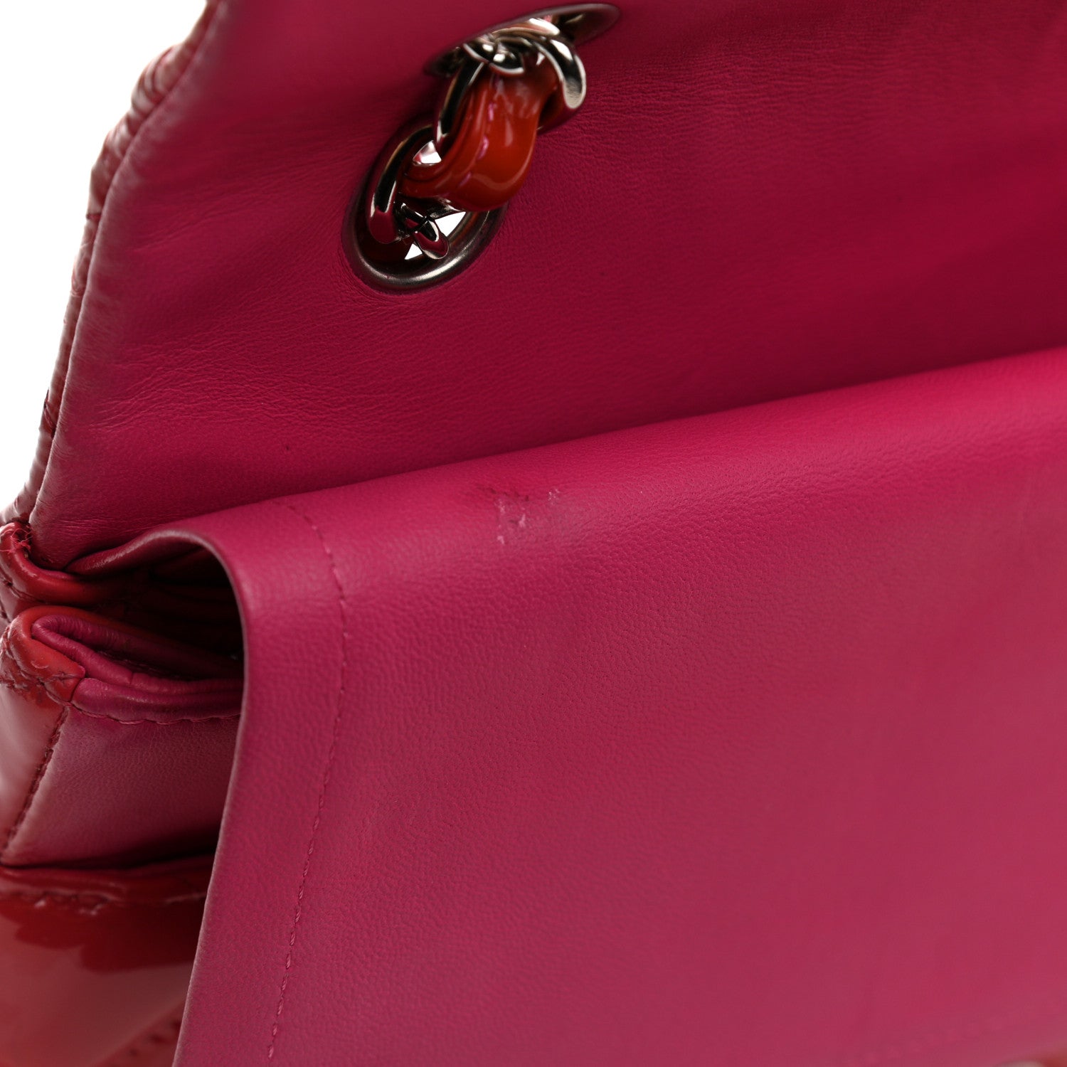 Chanel Patent Quilted Jumbo Double Flap Pink 14 of 15